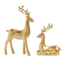 christmasdecorationsoutdoorinflatable decoration for christmas 2pcs Resin Reindeer Sculpture, Deer Statue, Reindeer Ornament for Home Office Desk Deco
