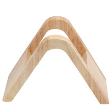 1Pc Wood Coffee Filter Holder Yellow Durable Storage Rack for Cafe