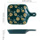 Japanese Hand-Painted Bakeware Ceramics Single-Handle Baking Dish Rectangular Deep Lasagna Pan 22.6x15.8 cm 2