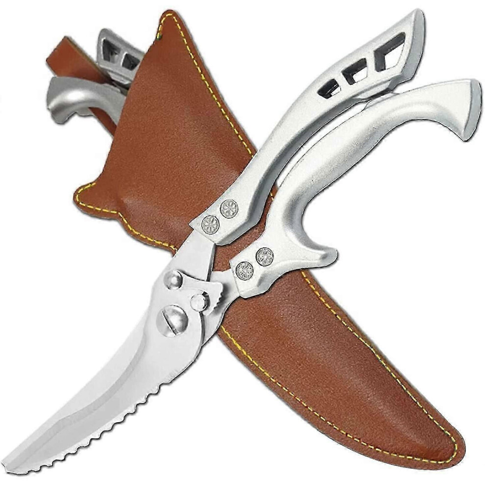 Sharp Kitchen Scissors, Professional Multi-Function Chicken Bone Scissors, Dishwasher Safe Poultry Scissors for BBQ, Fish and Vegetables