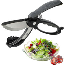 Salad scissors, double blade salad chopper, lettuce cutter, lettuce scissors for chopped salad