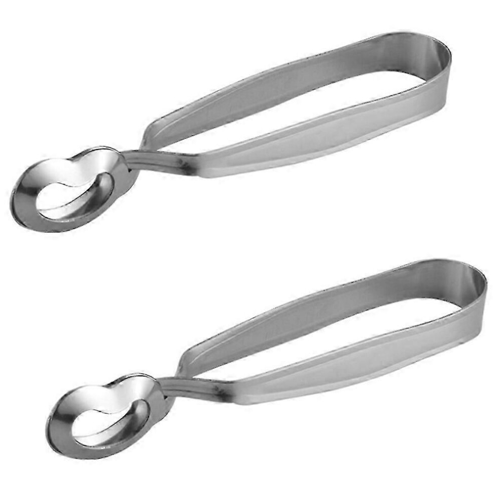 Trendy Stainless Steel French Snail Tongs, Clamping Screw Tongs, for Serving Kitchen (2