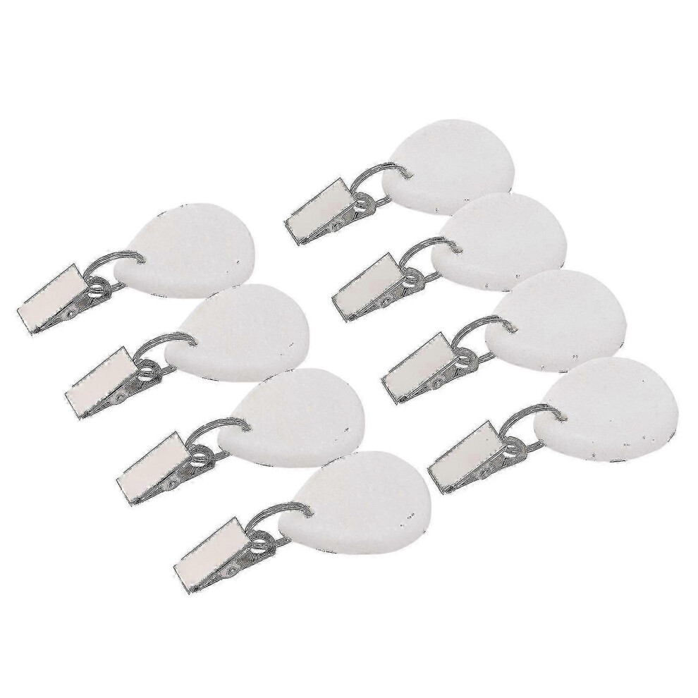 Set of 8 Teardrop Tablecloth Weights with Metal Clip for Tablecloth, Stone, xqa