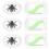 Set of 6 artificial ice cubes with insects 1