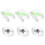 Set of 6 artificial ice cubes with insects 2