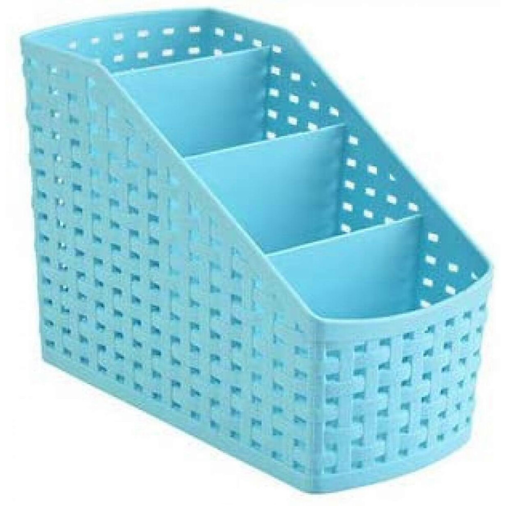 Kikidex (As Show, One Size) Storage Basket, Cosmetic Box Organiser,Plastic Storage Box Desktop 4 Grid Sub-Grid Storage Case Multi-Function Storage For Desktop