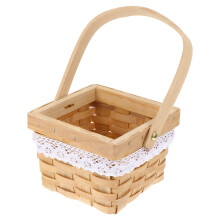 Handwoven Rustic Flower Basket Wedding Handmade For Flowers Storage