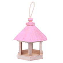 Wooden Nest Outdoor Bird Nesting Box Child Garden Birdhouse Craft