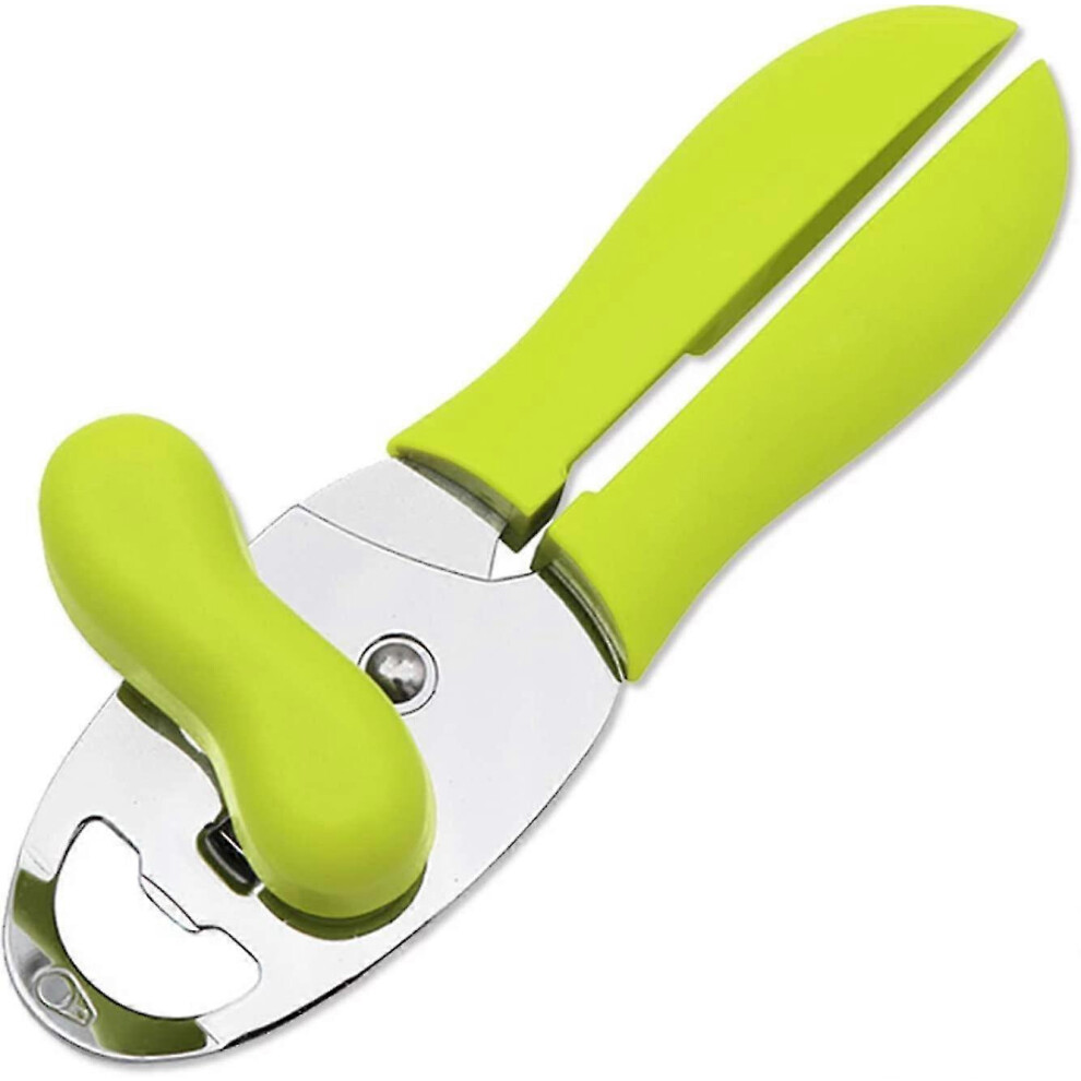 Manual Can Openers, Smooth Edge Safety Can Openers with Non-Slip Handle and Grip Can Opener