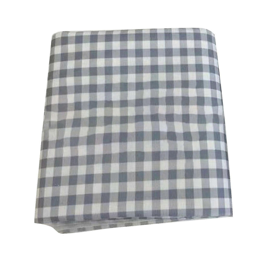 (M-Sky Blue) Multi-purpose, dust-proof and stain-resistant checkered tablecloth for home, cafes, restaurants, QingHai-image-OPC-PKRJ78R-NEW