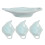 4pcs ceramic tea bag holder saucers shaped like teapots 10
