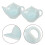 4pcs ceramic tea bag holder saucers shaped like teapots 9