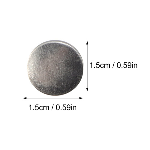 10 sets 15mm snap fasteners metal press studs diy accessory 2