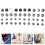 10 sets 15mm snap fasteners metal press studs diy accessory 4