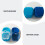 3pcs fake teeth storage boxes denture cases cups assorted color 11