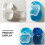 3pcs fake teeth storage boxes denture cases cups assorted color 10