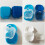 3pcs fake teeth storage boxes denture cases cups assorted color 4
