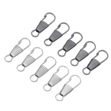 10Pcs Durable Iron Zipper Pulls Replacement for Bag Suitcase Coat DIY