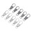 10Pcs Durable Iron Zipper Pulls Replacement for Bag Suitcase Coat DIY 1
