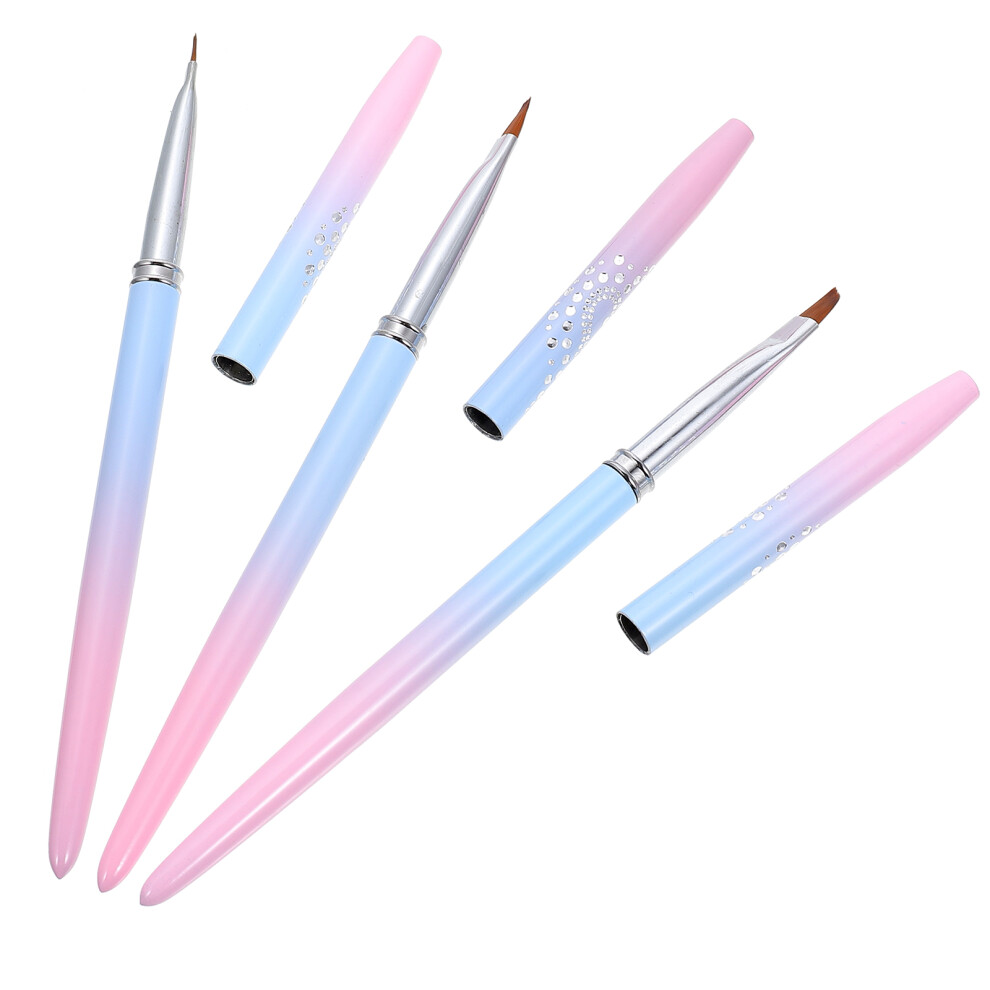 Aboofan 3Pcs Nail Art Pens For Home Salon Diy Nail Painting Tools