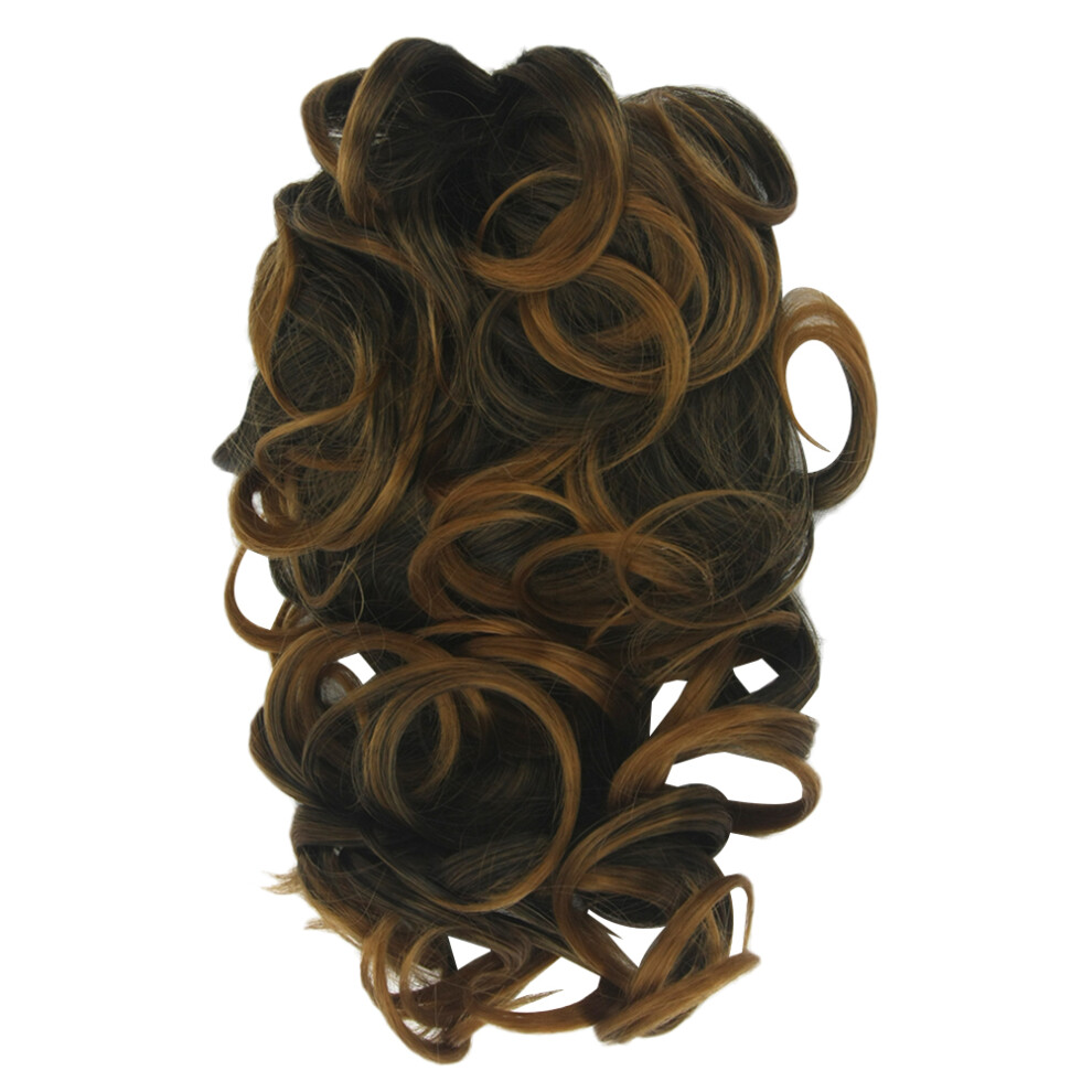 Aboofan 1Pc Dark Brown Ponytail Wig Claw Clip Synthetic Fiber Hair Extension