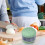 Manual Garlic Chopper - Food Processor with Sharp Blade (Color: Green) 3