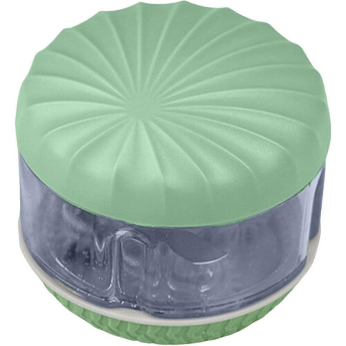 Manual Garlic Chopper - Food Processor with Sharp Blade (Color: Green)