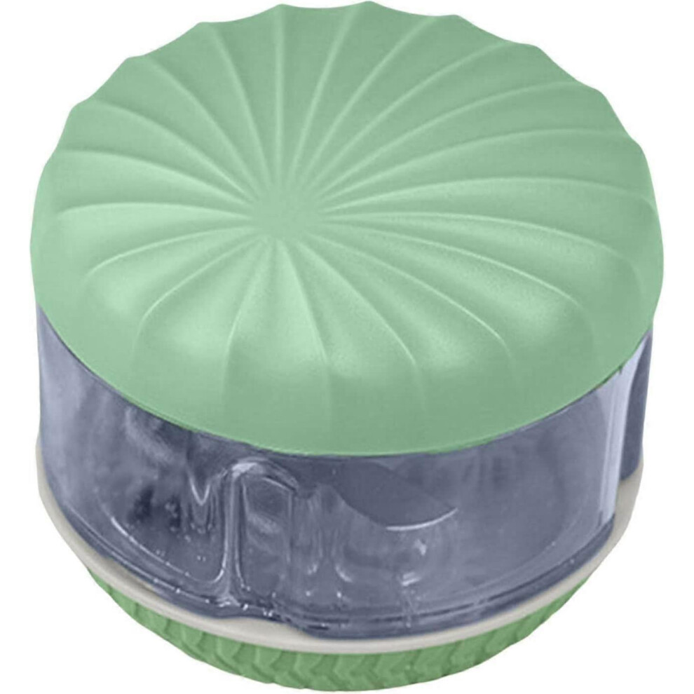 Manual Garlic Chopper - Food Processor With Sharp Blade (Color: ) Green