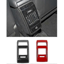 Compatible with Jeep Compass 2021 2022 Car Rear Air Vent Cover,carbon Fiber+black