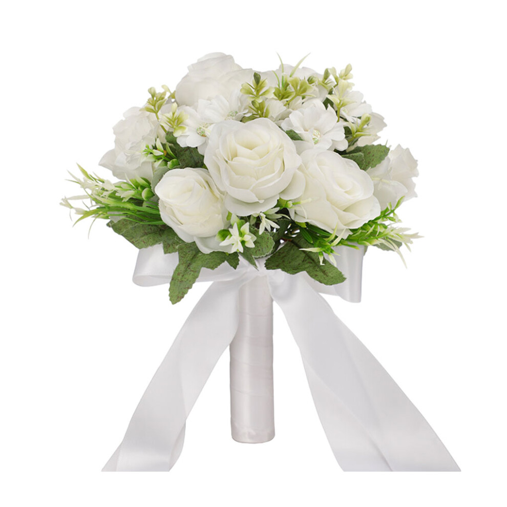 (white) Natural Bridal Bouquet For Graceful Wedding Ceremony Luxury Wedding-image-OPC-PKRJCS7-NEW