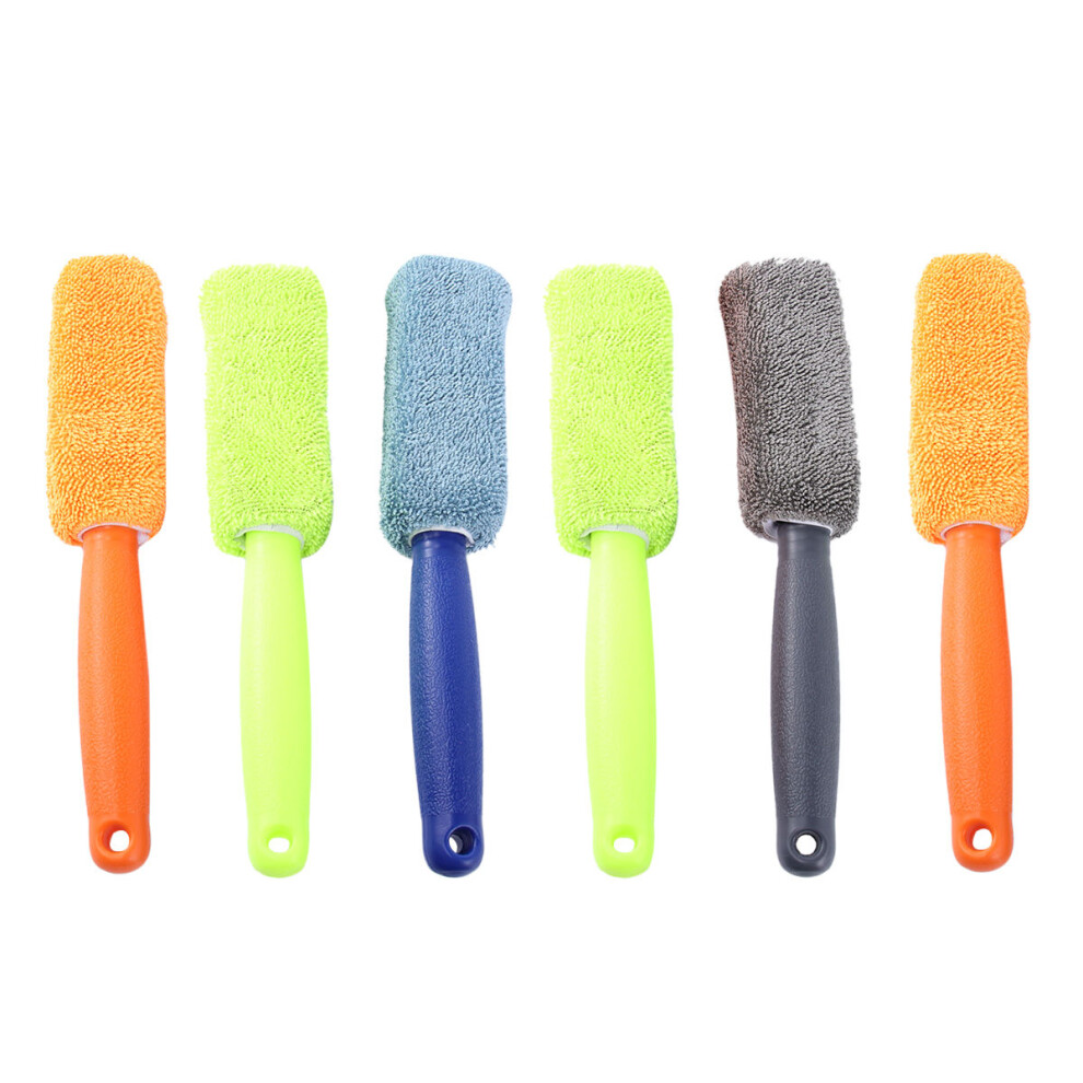 6Pcs Superfine Fiber Brush For Car Motorcycle Tire Wheel Cleaning 3301131230661
