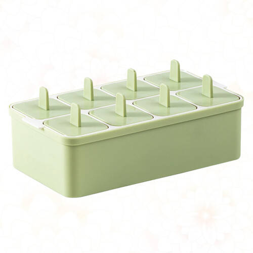 Raindrops  Ice Popsicle Molds Tray Reusable Cube Popsicles Child Green 2