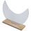 wooden tabletop makeup mirror moon style desktop irregular 10
