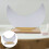 wooden tabletop makeup mirror moon style desktop irregular 3