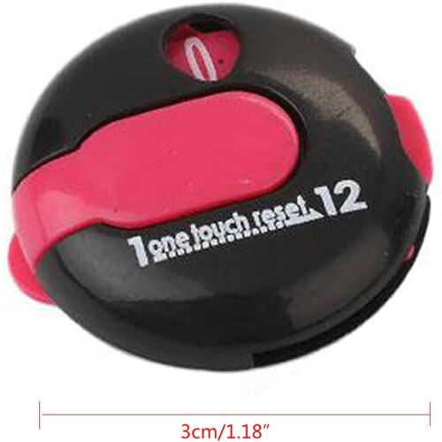 Handheld Count Putt Score Counter Digital Scoring Keeper With Glove Clip Training Tool Pink 3 Cm Diameter 1