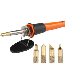 Tragbares 30-W-Lötkolben-Set, elektrisches Handschweißwerkzeug, 7-in-1-Lötstift-Set zum Holzbrennen,