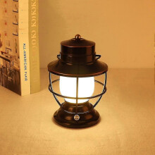 Lampe à pétrole portable style rétro en fer forgé pour éclairage extérieur, décoration intérieure et