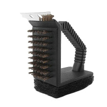 Brosse Ă barbecue en acier inoxydable, brosse de nettoyage avec nettoyeur vapeur, brosse Ă badigeonner