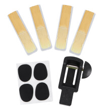 saxophone reed trimmer kit with cutter and mouthpiece pad tool