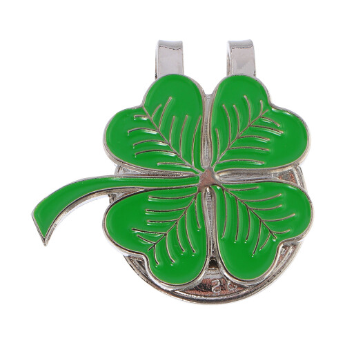 golf hat clip clover shape four leaf decor