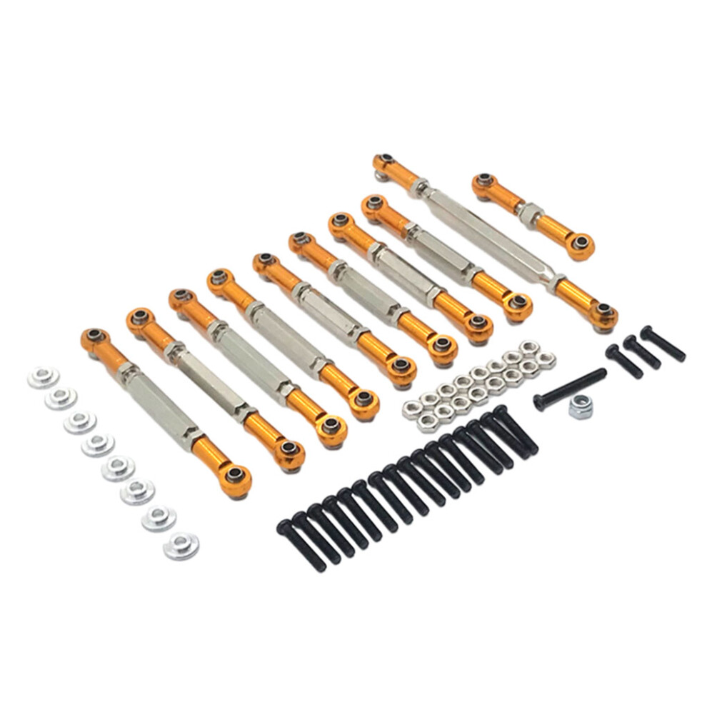 (Orange) Aluminum Alloy 1/12 Steering Link Rod RC Upgrade Part 12x Durable-image-OPC-PKRJMHY-NEW