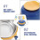 baby bowls set 4pcs with suction lid spoon fork chopsticks sky-blue 7