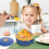 baby bowls set 4pcs with suction lid spoon fork chopsticks sky-blue 5