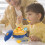 baby bowls set 4pcs with suction lid spoon fork chopsticks sky-blue 4
