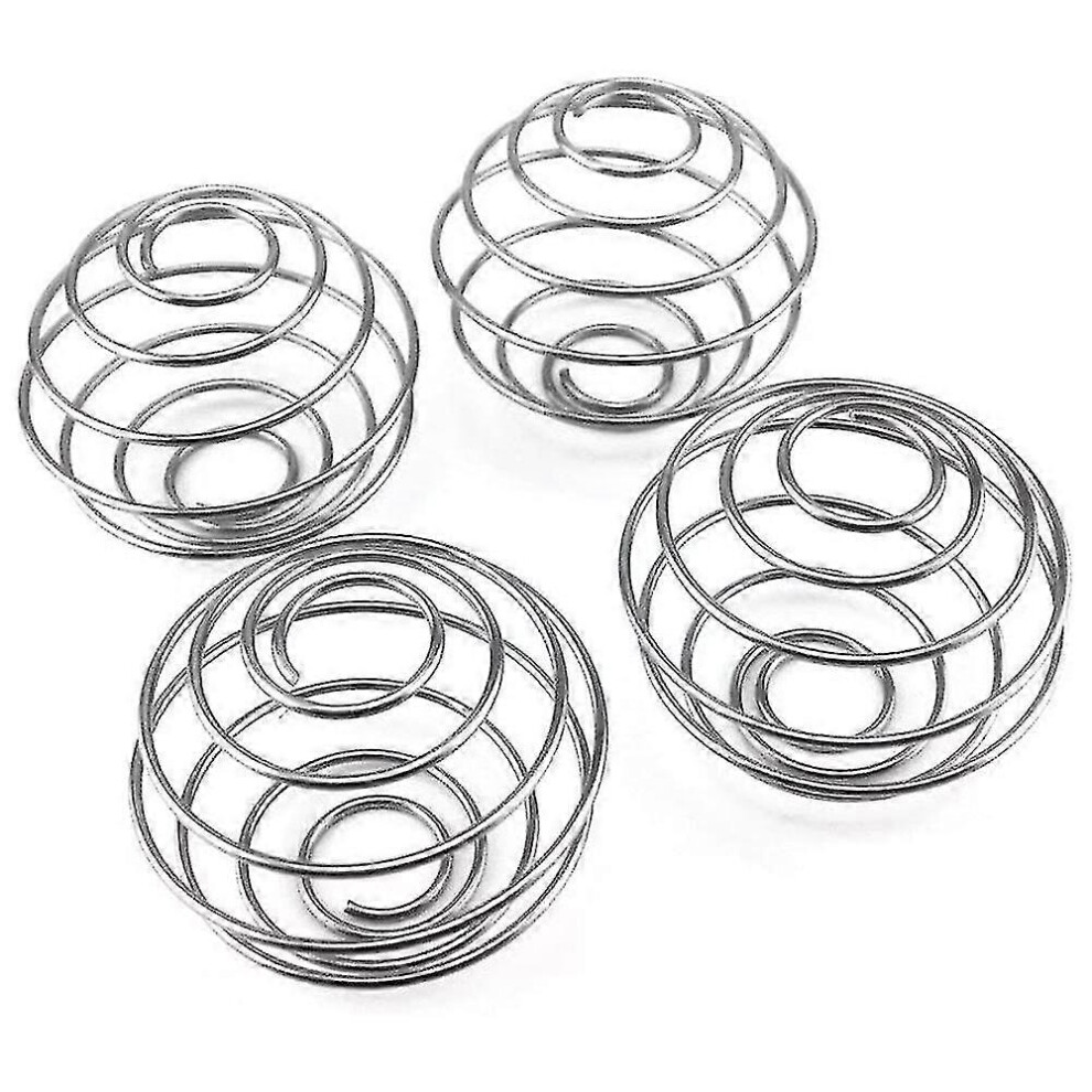 Set of 4 stainless steel ball whisks for shaker, cup, bottle, mixer