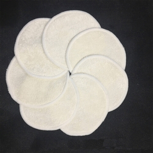 10pcs 3-layer bamboo fiber reusable makeup remover pads 2