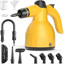 Nettoyeur vapeur portatif : Nettoyeur vapeur multi-surfaces avec 10 accessoires. Nettoyeur vapeur naturelle