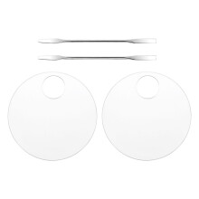 2 sets transparante acryl make-uppaletten voor nagellak en make-upverf