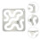 multifunctioneel naaisjabloon met holle design voor patchwork 3