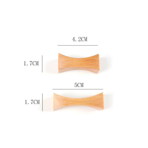 4Pièces Repose Couverts Bois Bamboo Khaki Pour Table De Repas 1